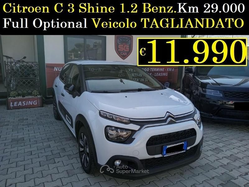 Usata Citroën C3 PureTech 83 CV (61 kW) 2022 Bianco Berlina
