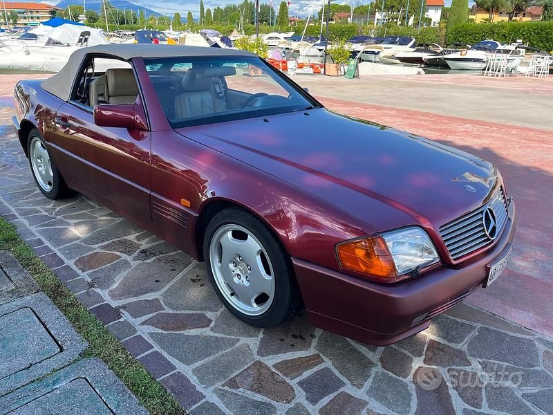 Usata Mercedes SL500 1992 Rosso Cabrio