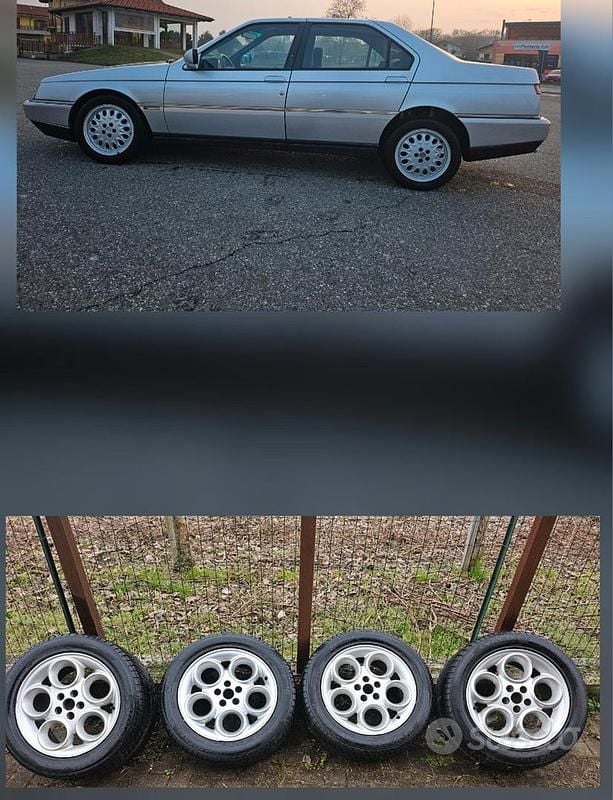 Usata Alfa Romeo 164 Super 201 CV (147 kW) 1997 Grigio Berlina