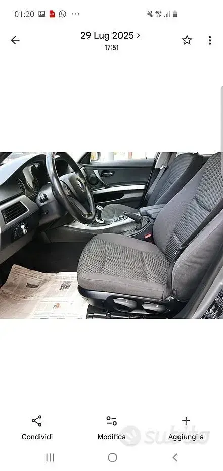Usata BMW 320 184 CV (135 kW) 2010 Grigio Berlina