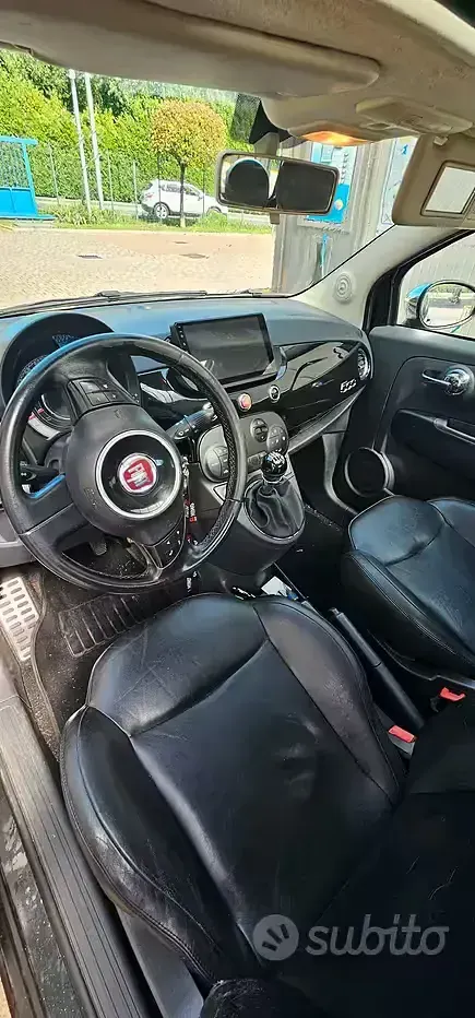 Usata Fiat 500 100 CV (73 kW) 2009 Nero Cabrio