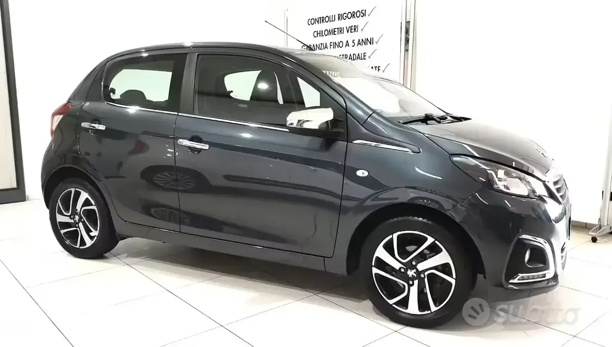 Usata Peugeot 108 Allure 69 CV (50 kW) 2018 Grigio Utilitaria