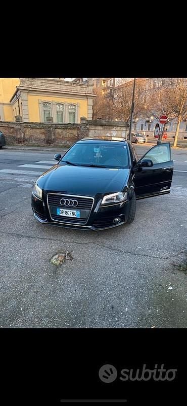 Käytetty Audi A3 S-Line 2008 Musta Viistoperä