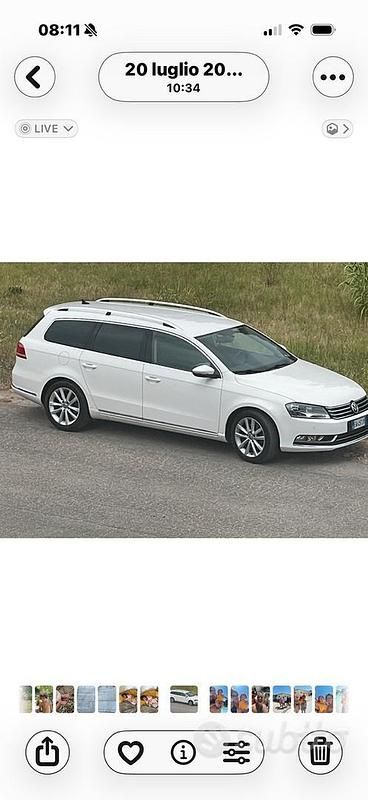 Usata VW Passat 170 CV (125 kW) 2014 Bianco Station wagon