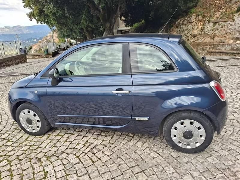 Usata Fiat 500 69 CV (50 kW) 2009 Blu Cabrio