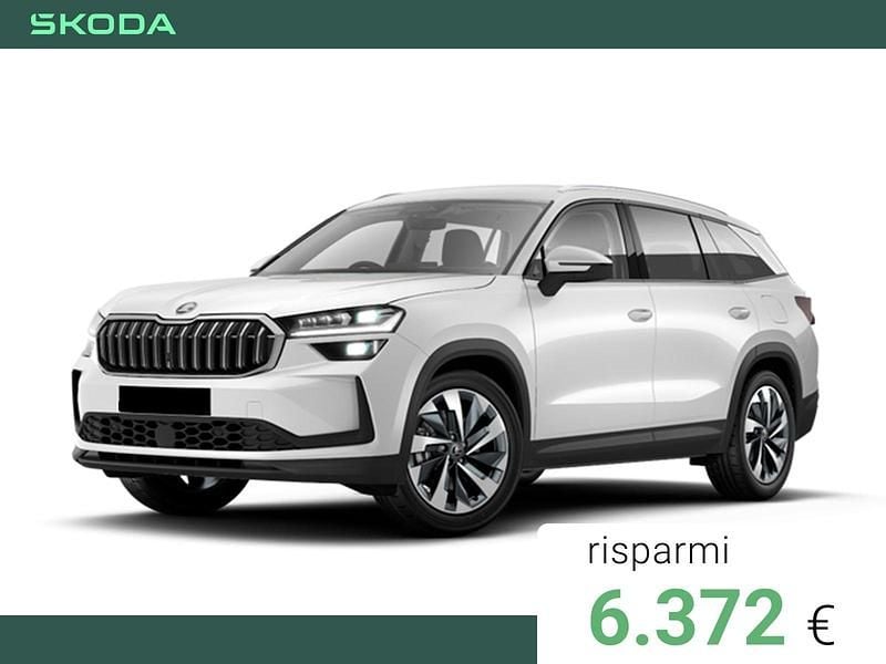 Bianco luna metallizzato Nuova 2025 Skoda Kodiaq Style SUV | 39.600 € (Super prezzo) - Immagine 1/4
