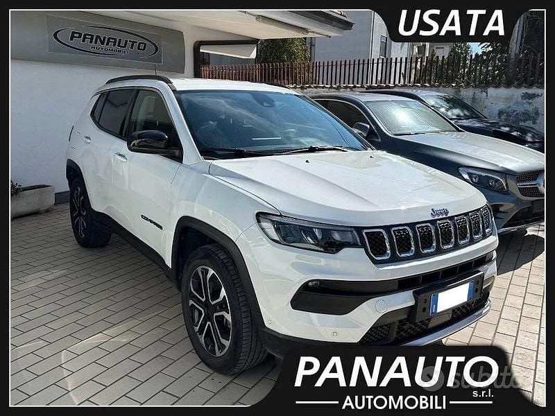 Bianco Usata 2022 Jeep Compass Limited SUV | 22.490 € (Ottimo prezzo) - Immagine 1/4