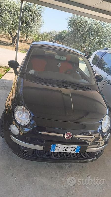 Usata Fiat 500 100 CV (73 kW) 2010 Nero