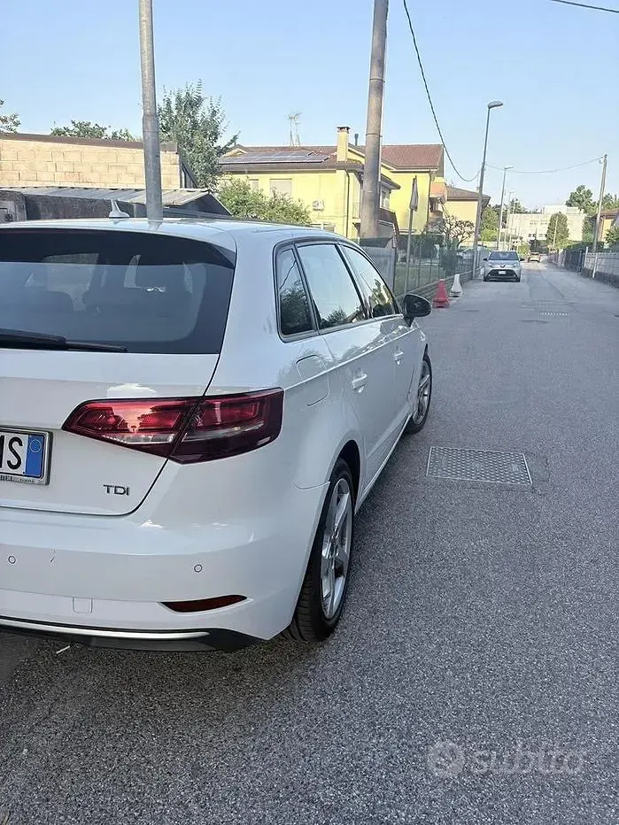 Usata Audi A3 150 CV (110 kW) 2017 Bianco Berlina