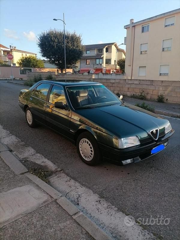 Usata Alfa Romeo 164 145 CV (106 kW) 1992 Verde Berlina