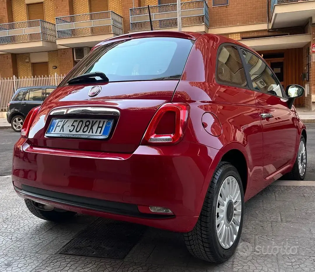 Usata Fiat 500 Lounge 69 CV (50 kW) 2017 Rosso Berlina