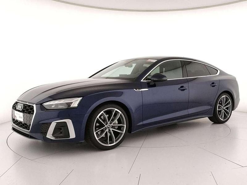 Blu navarra metallizzato Usata 2024 Audi A5 Sportback S-Line Due volumi | 47.500 € (Cara) - Immagine 1/4