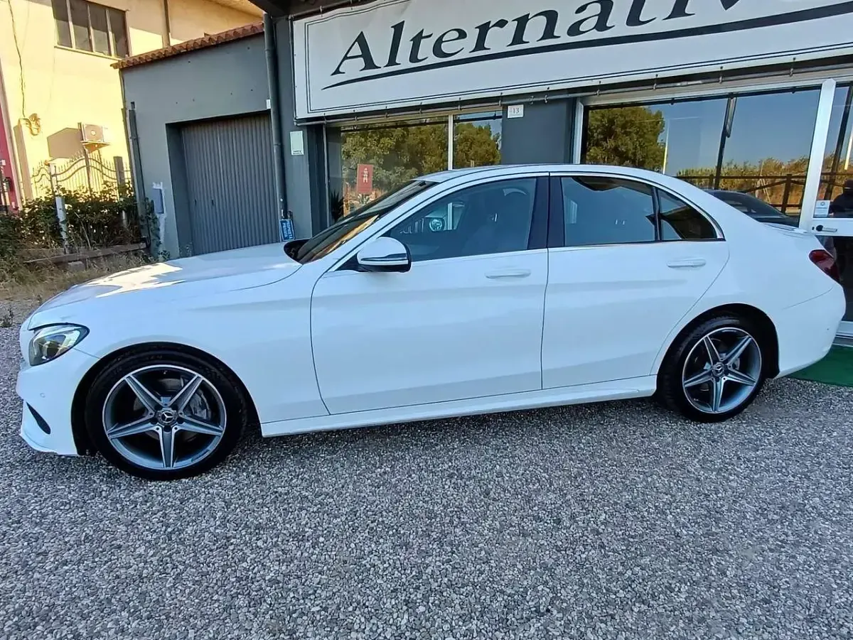 Usata Mercedes C220 Premium 170 CV (125 kW) 2019 Bianco Berlina