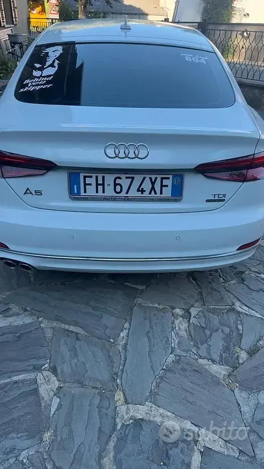 Usata Audi A5 190 CV (139 kW) 2017 Bianco Coupé