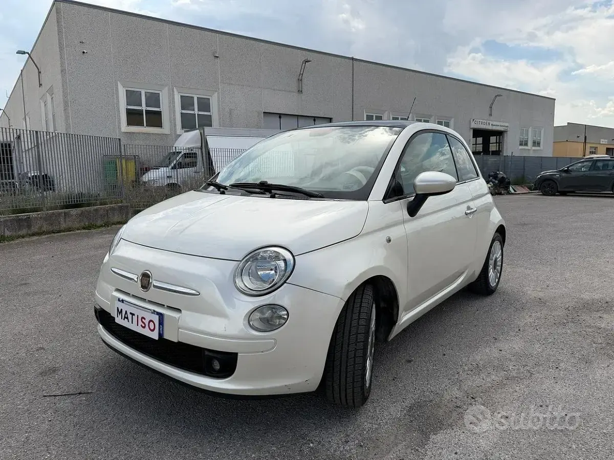 Usata Fiat 500 75 CV (55 kW) 2008 Bianco Berlina