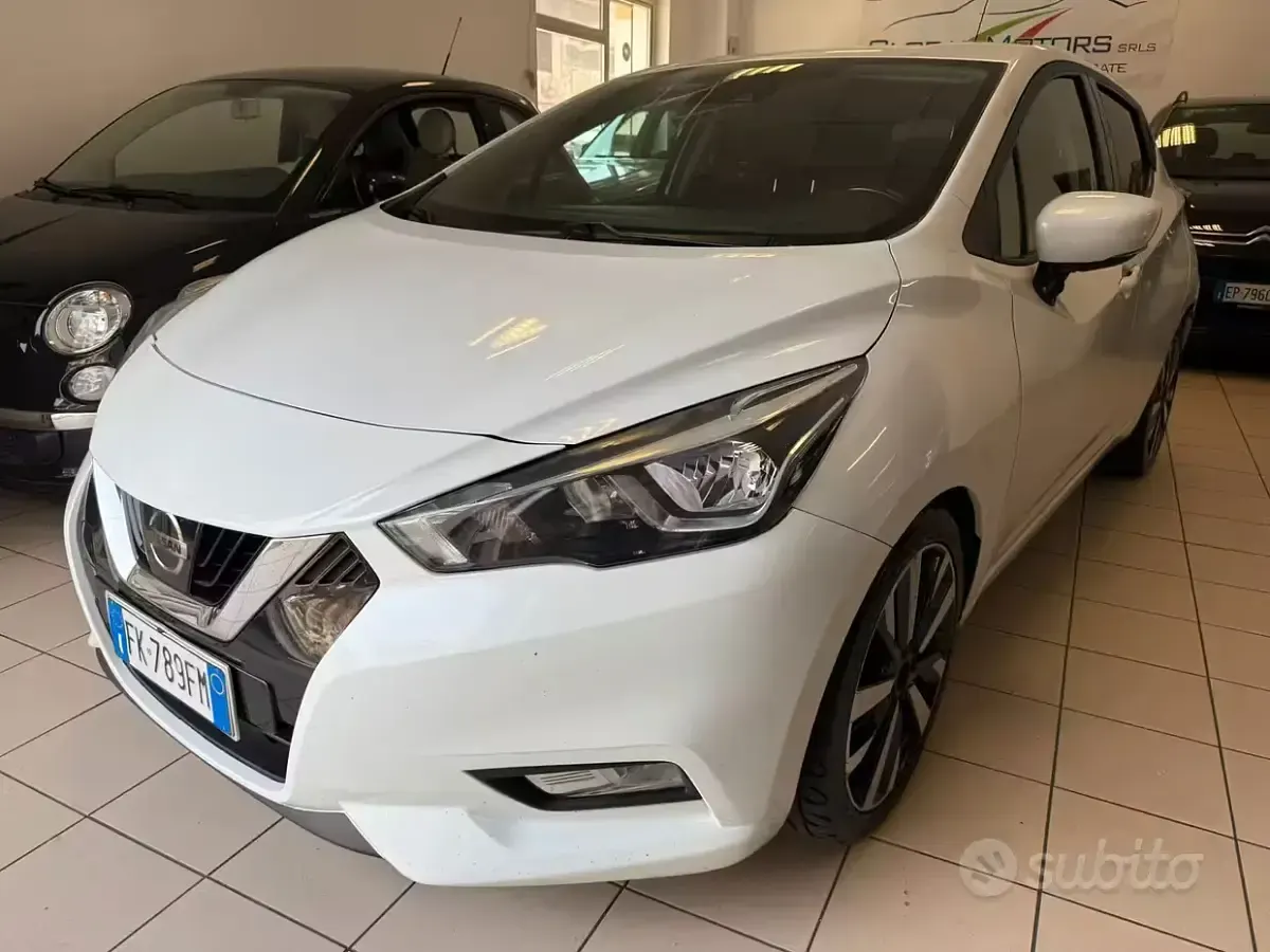 Usata Nissan Micra Tekna 90 CV (66 kW) 2017 Bianco Utilitaria