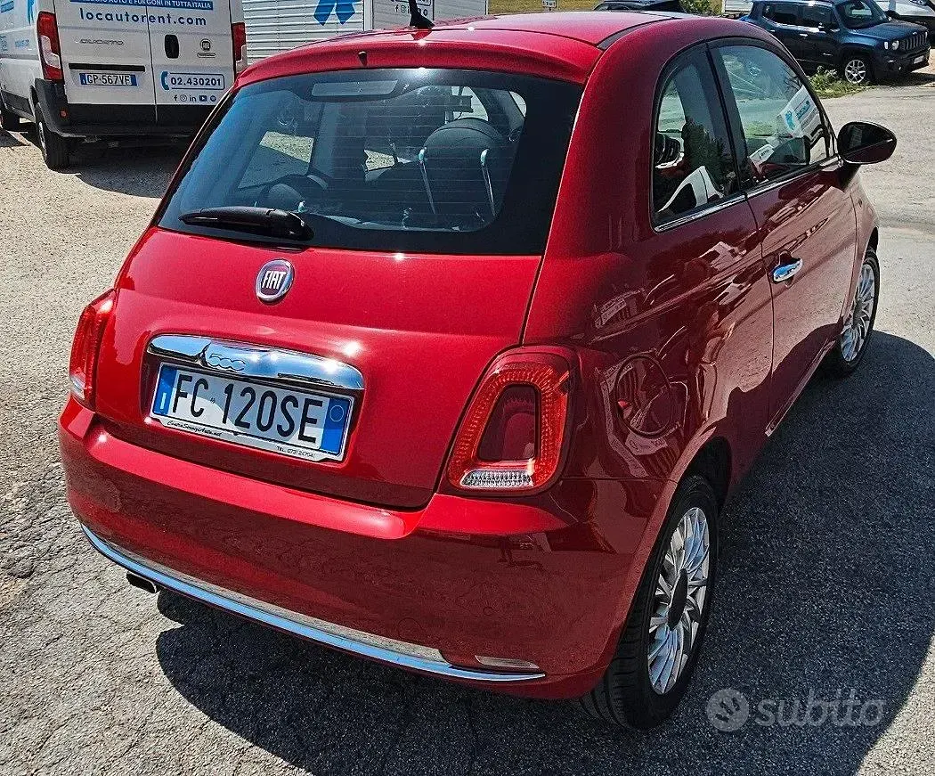 Usata Fiat 500 Lounge 95 CV (69 kW) 2016 Rosso Berlina