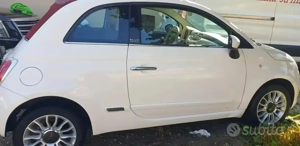 Usata Fiat 500C Rock 69 CV (50 kW) 2010 Bianco Cabrio