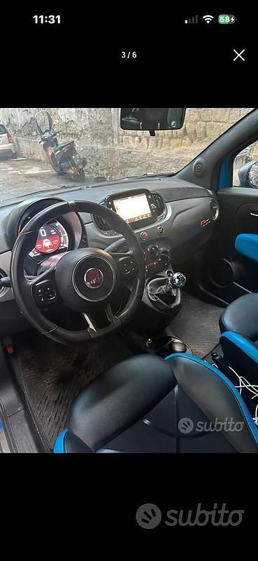 Usata Fiat 500S S 85 CV (62 kW) 2019 Blu Utilitaria