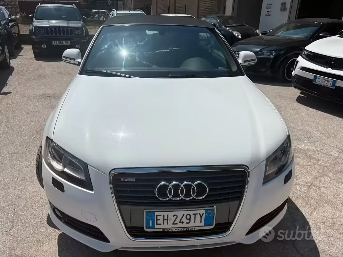 Usata Audi A3 Cabriolet S-Line 140 CV (102 kW) 2010 Bianco Cabrio