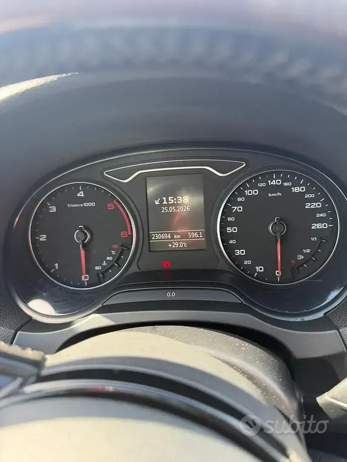 Usata Audi A3 110 CV (80 kW) 2015 Bianco Berlina