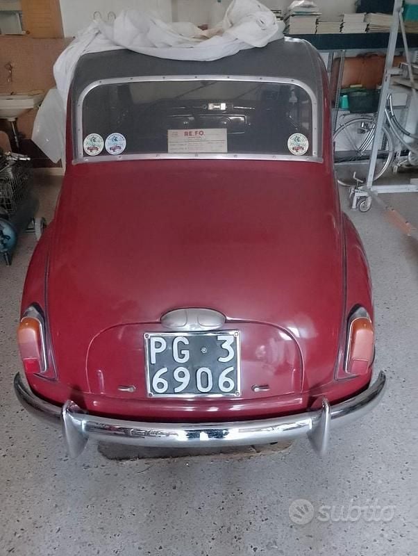 Usata Fiat Topolino 1950 Rosso Utilitaria
