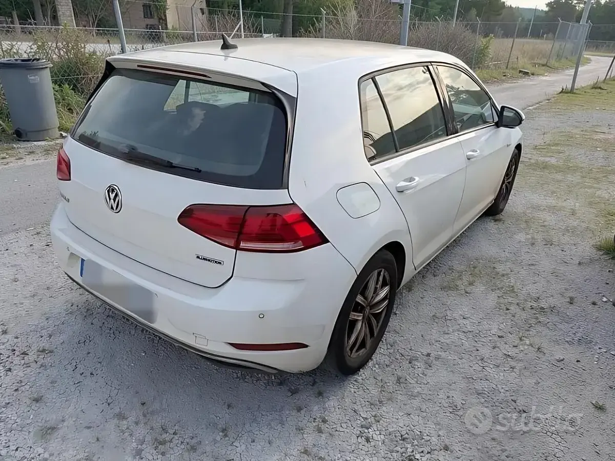 Usata VW Golf VII Sport 131 CV (96 kW) 2019 Bianco Berlina