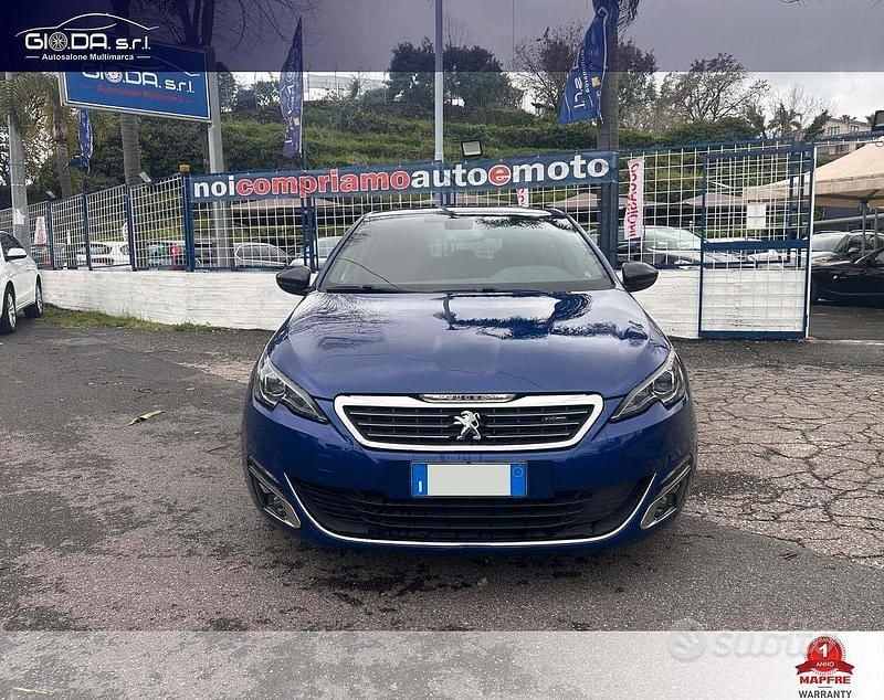 Usata Peugeot 308 GT-line 120 CV (88 kW) 2017 Blu Berlina