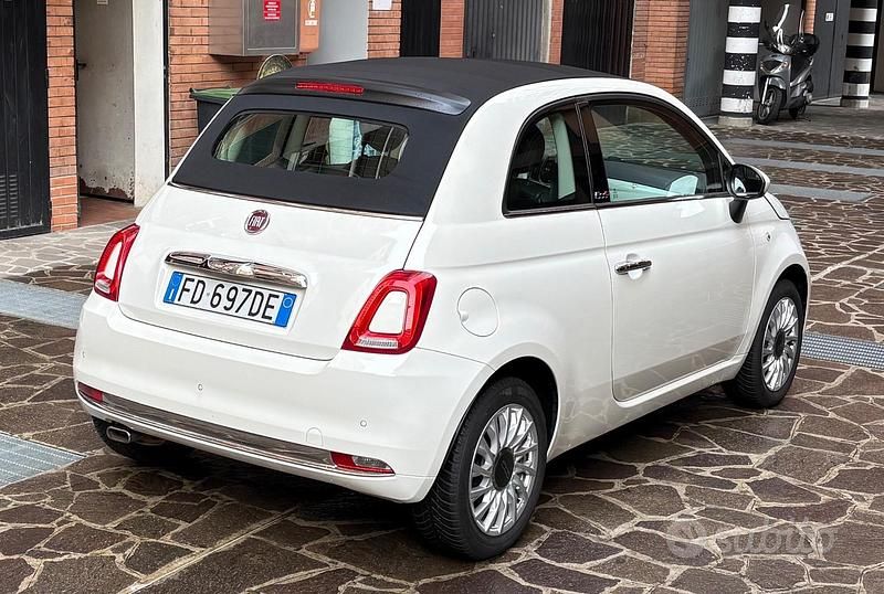 Usata Fiat 500C Lounge 69 CV (50 kW) 2016 Bianco Cabrio