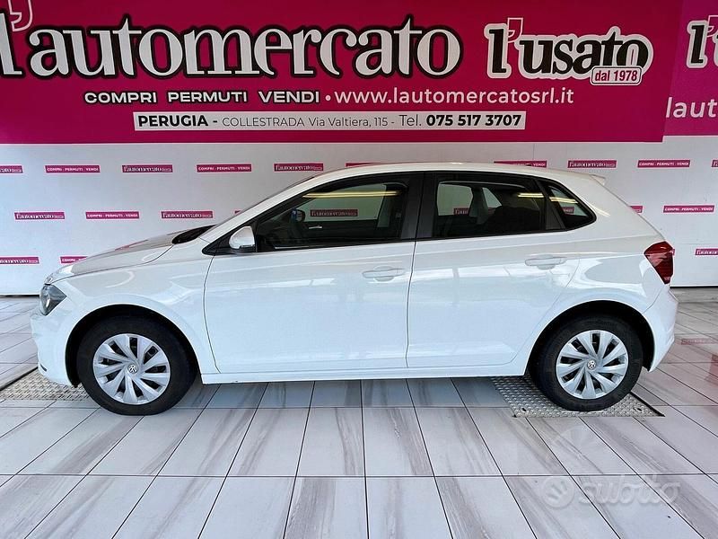 Usata VW Polo Trendline 80 CV (58 kW) 2019 Bianco Utilitaria