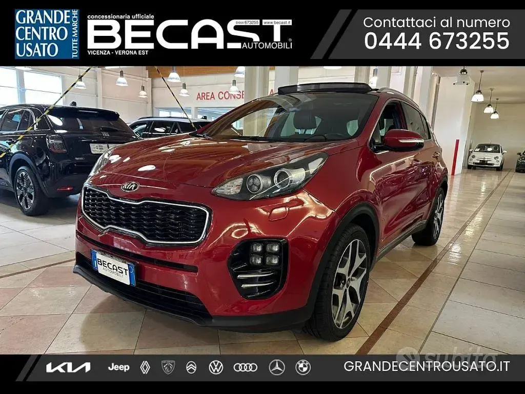 Usata Kia Sportage GT-Line 185 CV (136 kW) 2017 Rosso SUV
