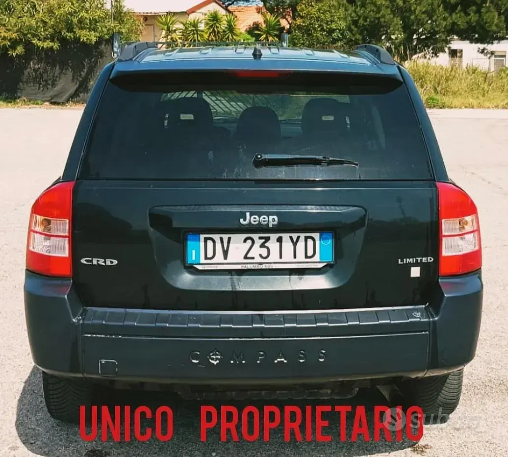 Usata Jeep Compass Limited 140 CV (102 kW) 2009 Nero SUV