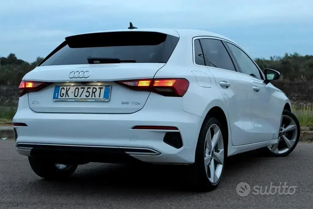 Usata Audi A3 Advanced 150 CV (110 kW) 2022 Bianco Berlina