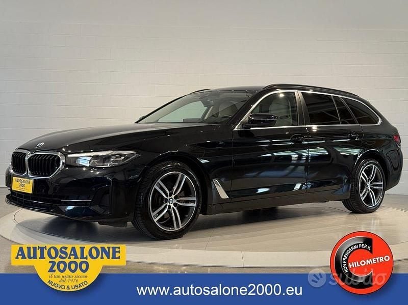 Usata BMW 518 Luxury Line 150 CV (110 kW) 2022 Nero Station wagon