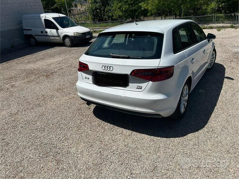 Usata Audi A3 Ambiente 110 CV (80 kW) 2015 Bianco Berlina