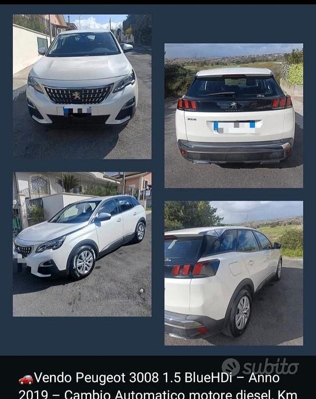 Usata Peugeot 3008 Active 120 CV (88 kW) 2019 Bianco SUV