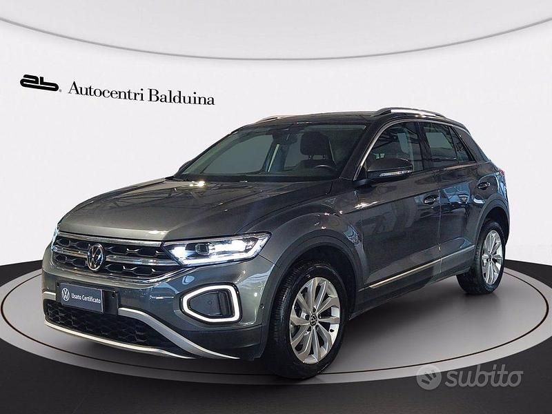 Usata VW T-Roc Style 110 CV (80 kW) 2023 Grigio indyum SUV