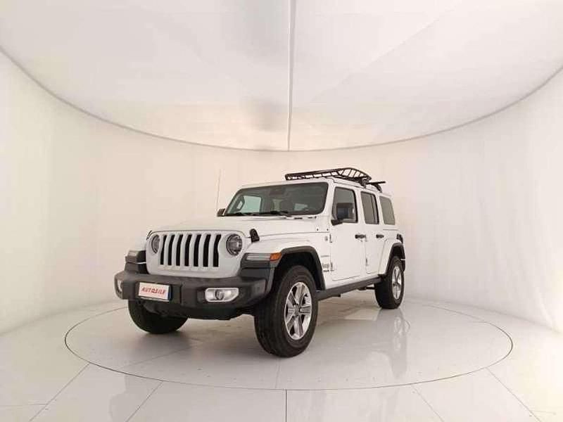 Bianco Usata 2020 Jeep Wrangler Unlimited Sahara SUV | 45.000 € (Buon prezzo) - Immagine 1/4