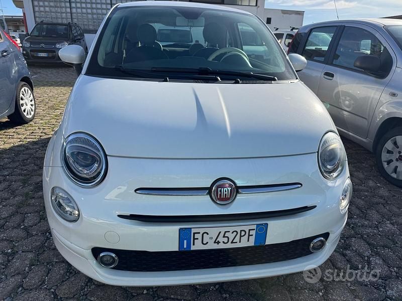Bianco Usata 2016 Fiat 500 Lounge Tre volumi | 8600 € (Buon prezzo) - Immagine 1/4