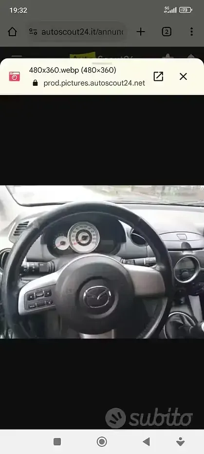 Usata Mazda 2 75 CV (55 kW) 2009 Nero Utilitaria