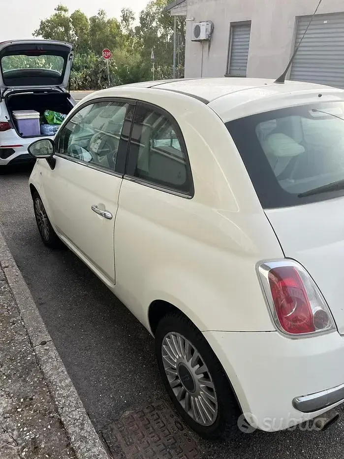 Usata Fiat 500 85 CV (62 kW) 2009 Bianco Cabrio