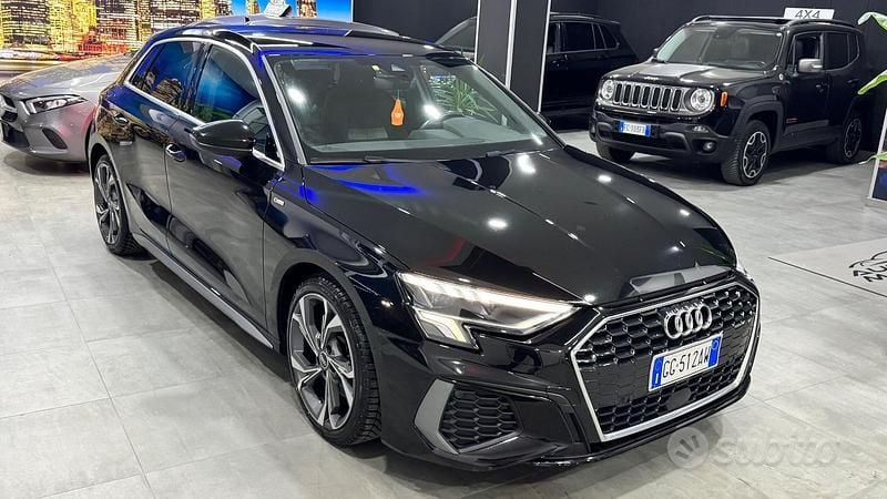 Usata Audi A3 S-Line 150 CV (110 kW) 2021 Nero Berlina