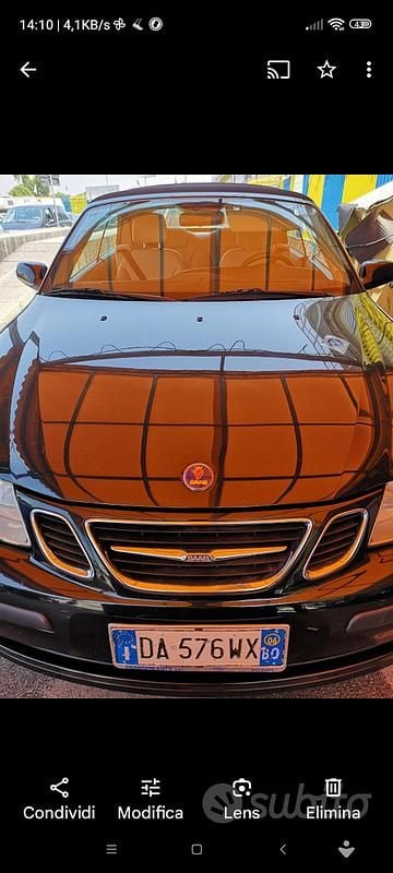 Usata Saab 9-3 Cabriolet 150 CV (110 kW) 2006 Nero Cabrio