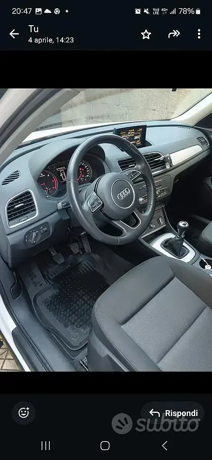 Usata Audi Q3 120 CV (88 kW) 2019 Bianco SUV