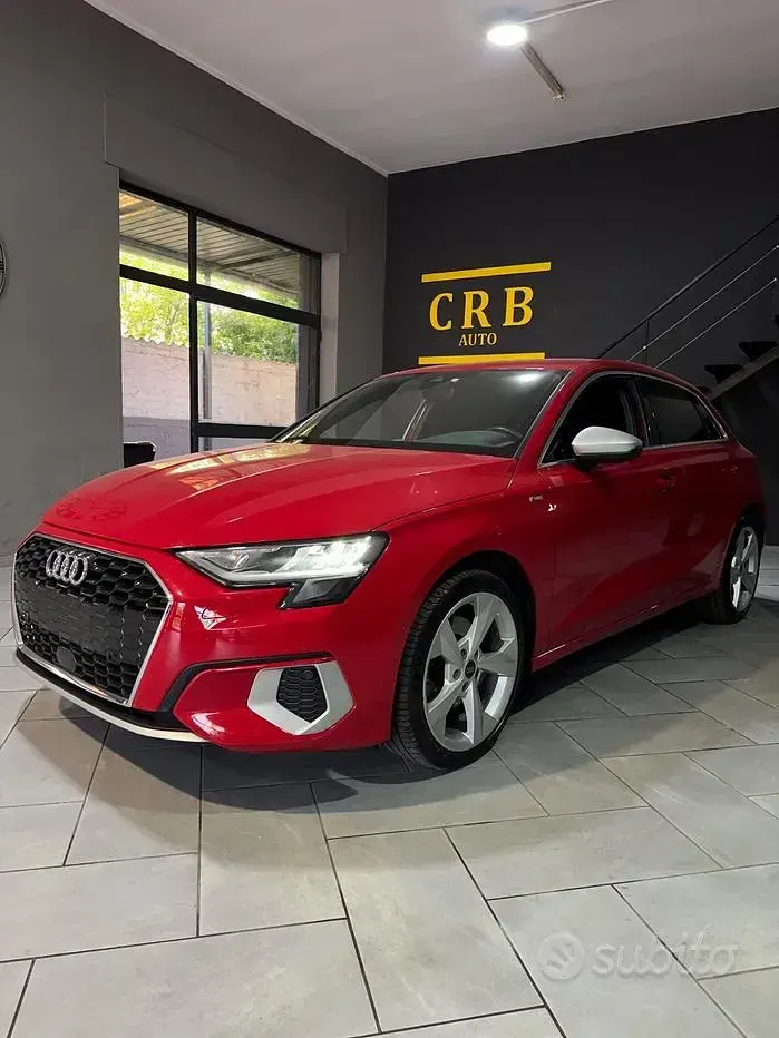 Usata Audi A3 S-Line 116 CV (85 kW) 2021 Rosso Berlina