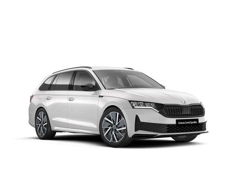 Bianco luna metallizzato Nuova 2025 Skoda Octavia SportLine Station wagon | 43.850 € - Immagine 1/4