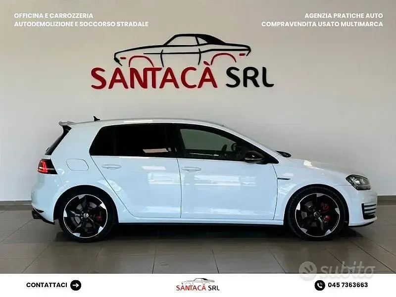 Usata VW Golf VII GTD 184 CV (135 kW) 2016 Bianco Berlina