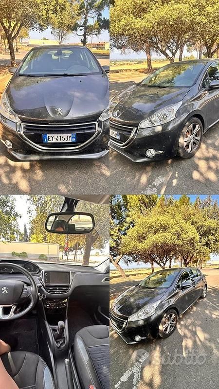 Usata Peugeot 208 2015 Nero Utilitaria