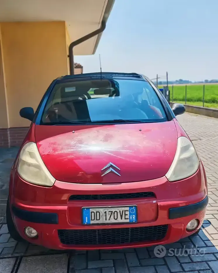 Usata Citroën C3 Pluriel 68 CV (50 kW) 2006 Rosso Cabrio