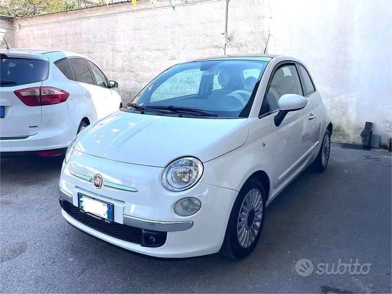 Usata Fiat 500 Lounge 69 CV (50 kW) 2009 Bianco Cabrio